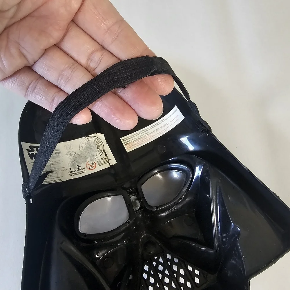 Star Wars Darth Vader Halloween Costume Kids‎ Size Elastic Headband Hard Plastic - Picture 6 of 10